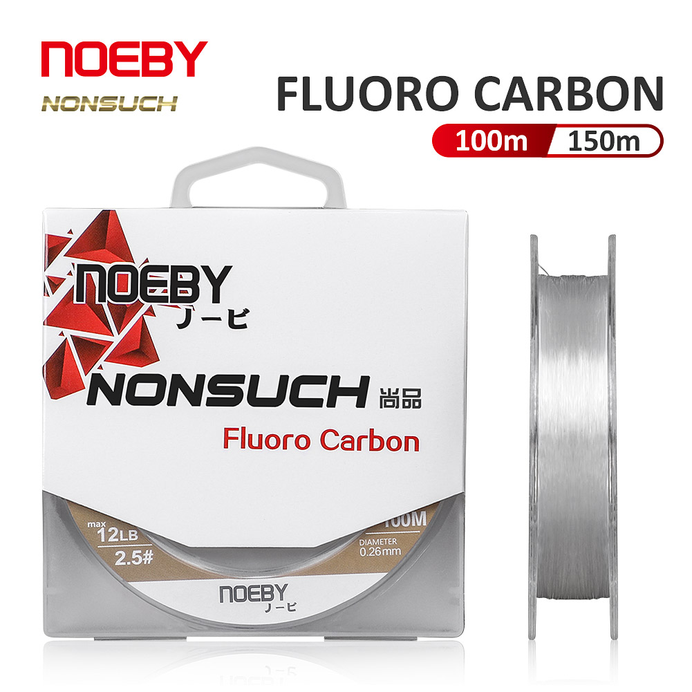 Copolymer Line - Noeby-Fluorkohlenstoff-Beschichtung Angelschnur, Kohlefaser-Vorfachschnur, Karpfen, starke Angelschnur,