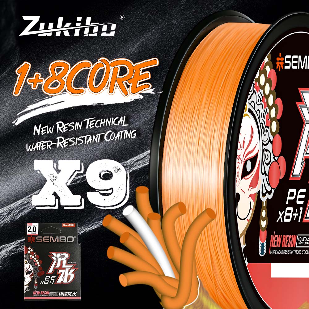 Copolymer Line - ZUKIBO X8 Geflochtene Angelschnur 8-Strang-Draht Multifilament