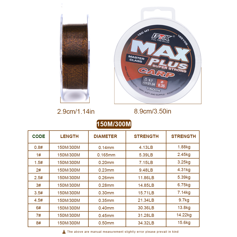 Ftk 150m/300m unsichtbare fluo – Fluorocarbon Line Bewertung und Preis